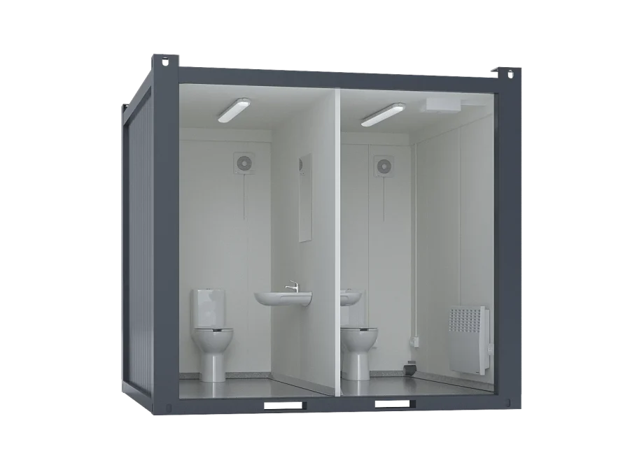 Premium 10ft Toilet Block with Two Toilets