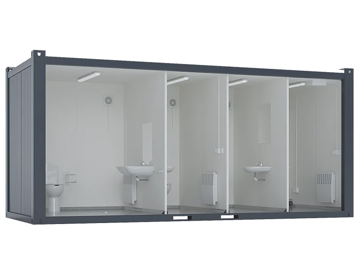 Premium 20ft Toilet Block with 3 Standard and 1 Accessible Toilet